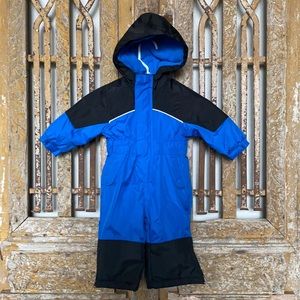 IXTREME OUTFITTERS ONE PIECE BLUE SNOWSUIT SNOW FLEECE LINED 12 MONTH BABY